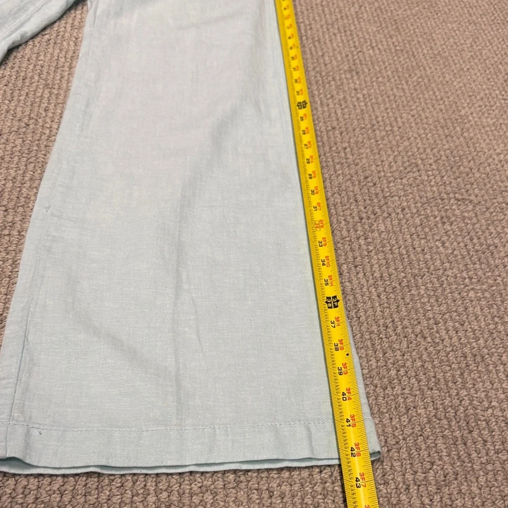 NWOT. Pilcro and the Letterpress Linen-blend Light Blue Pants, Size 8 Tall - Picture 8 of 16